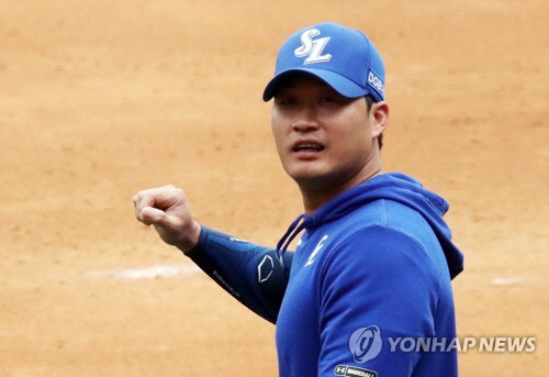 오승환, '반갑습니다 [연합뉴스]